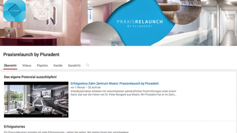 Praxisrelaunch by Pluradent Youtube
